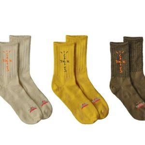TRAVIS SCOTT CACTUS TRAIL SOCKS NATURAL/GOLD/BROWN
